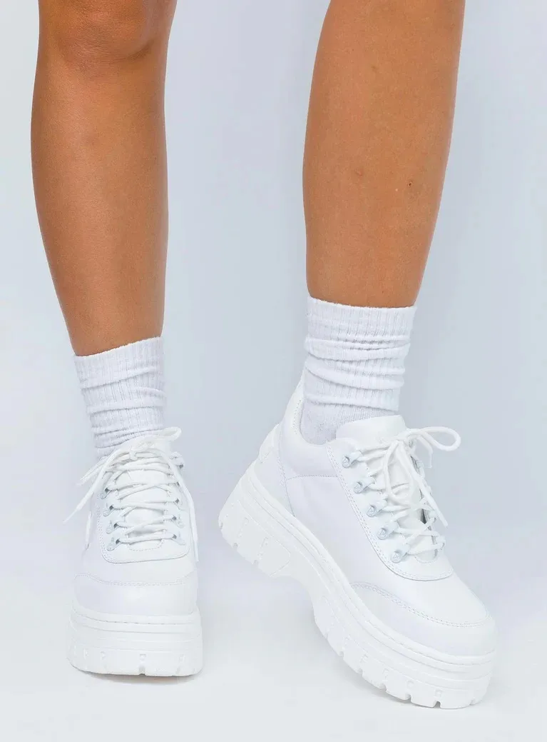 Windsor Smith White Lux Sneakers - Image 2