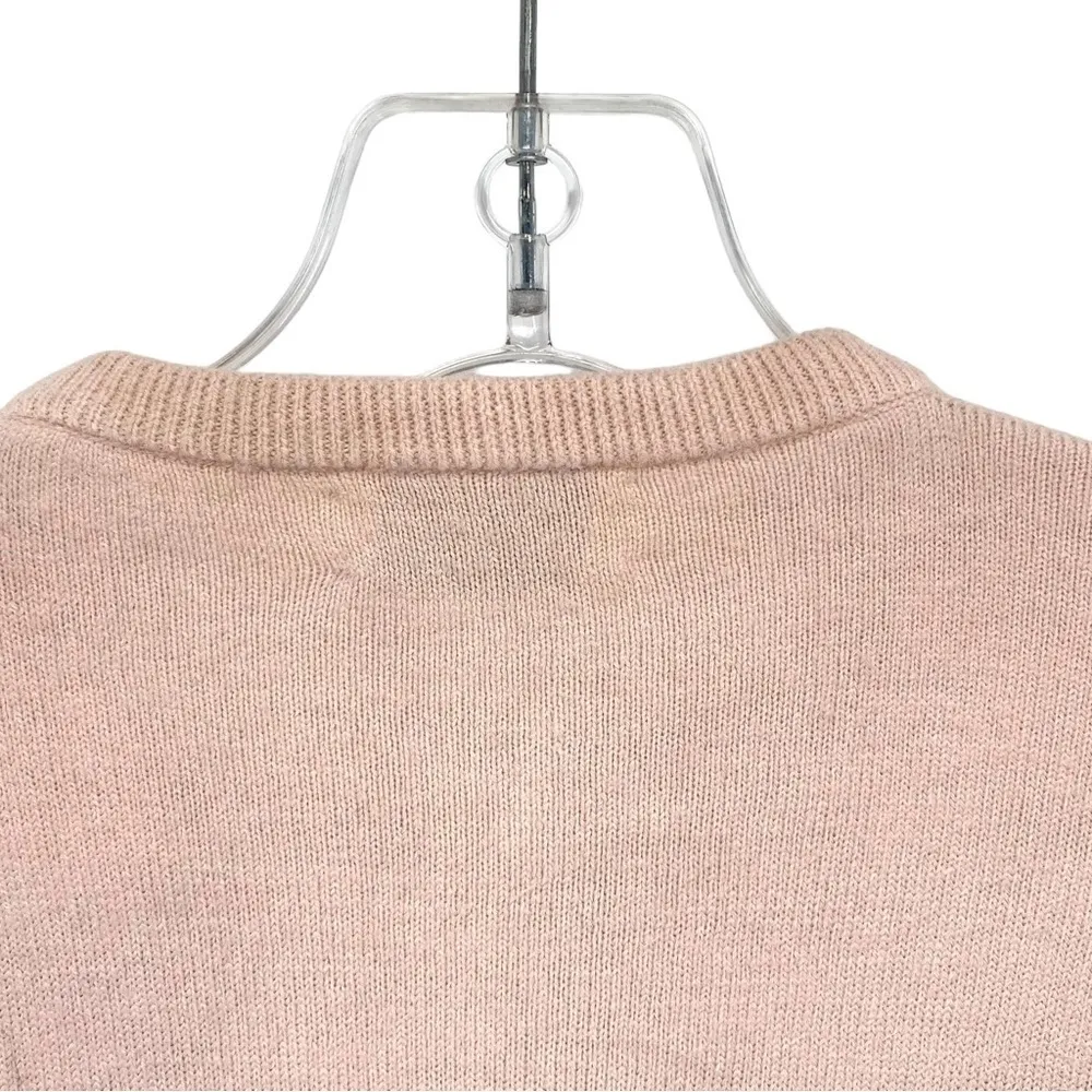 1950s Beaded Butterfly Pink Cardigan Sweater Vintage Blairmoor Original Orlon - Image 4