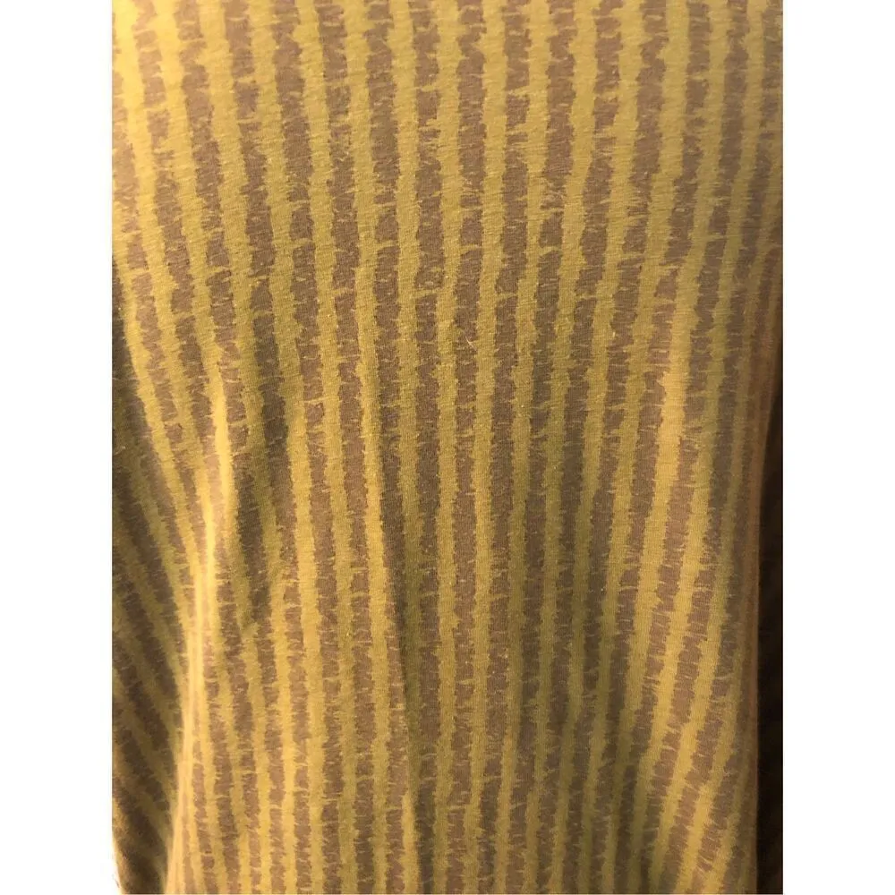 Halston Dress Womens High Low Hunter Green Stripes Tank Style size XL - Image 8