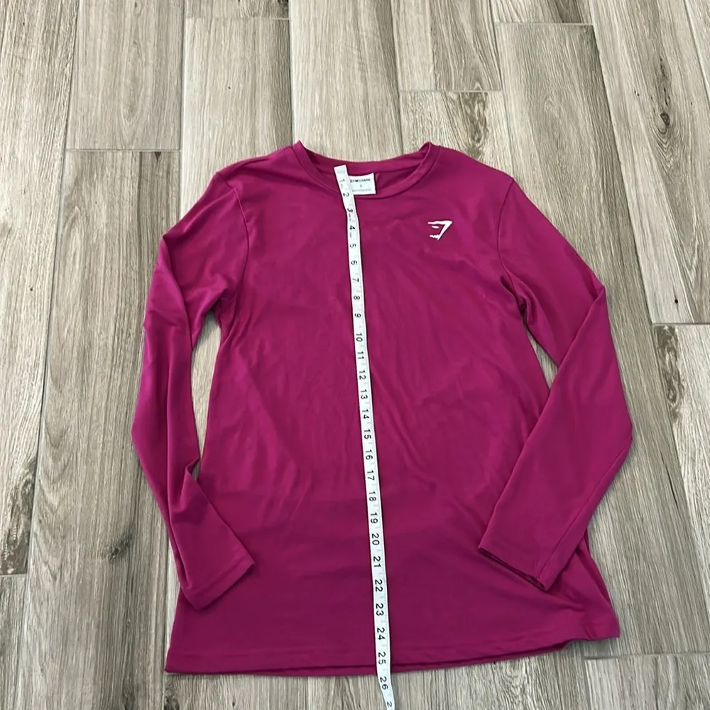 Gymshark Magenta Long Sleeve Shirt - Image 3