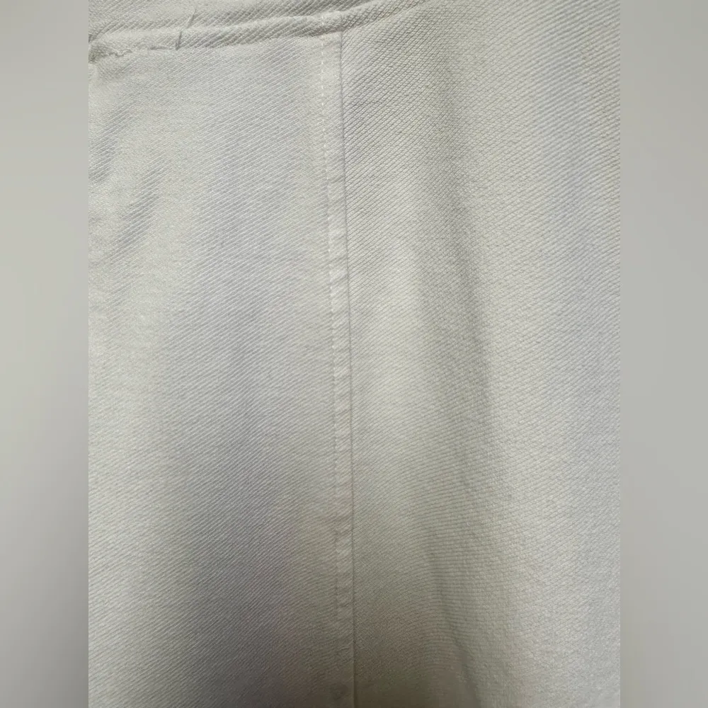 Mododoc white cropped straight leg pants with seam Size M - Image 4