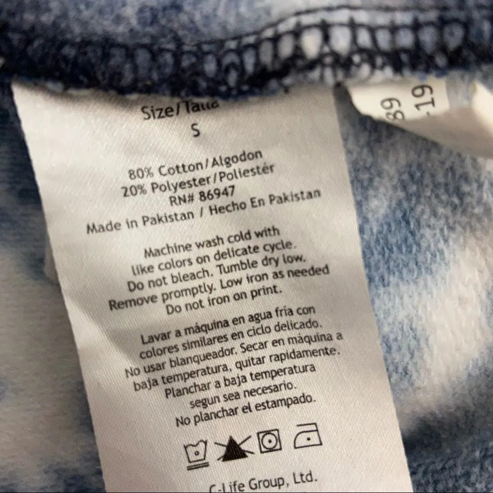 Pepsi Graphic Tie Dye Crop Hoodie - Image 7