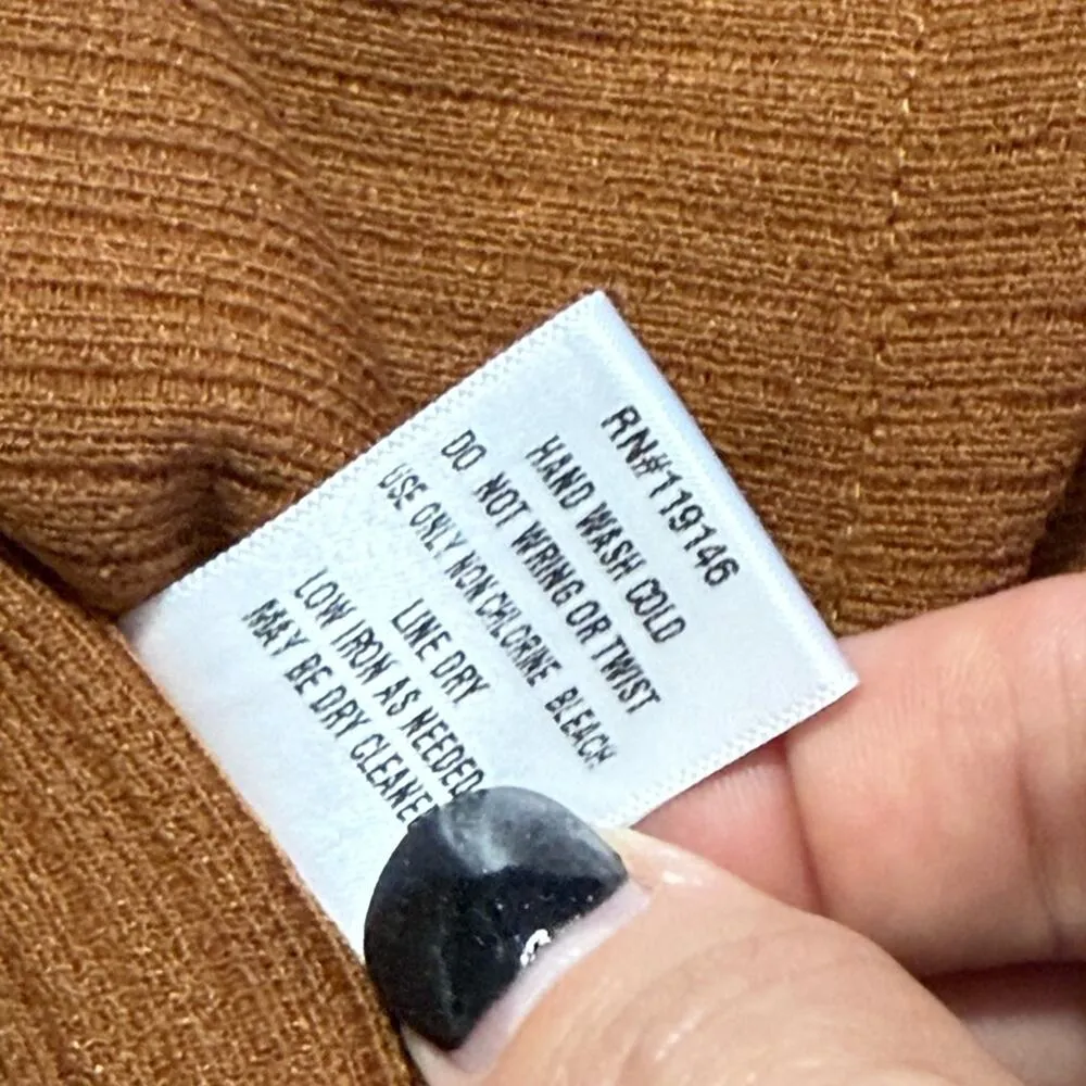 JODIFL size small short sleeve ribbed duster long cardigan pockets split sides - Image 10