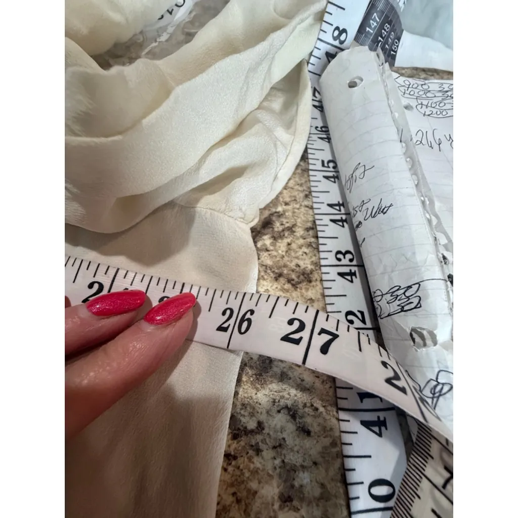 ottod'Ame Beige Silk Cowl Neck Blouse US 4 - Image 4