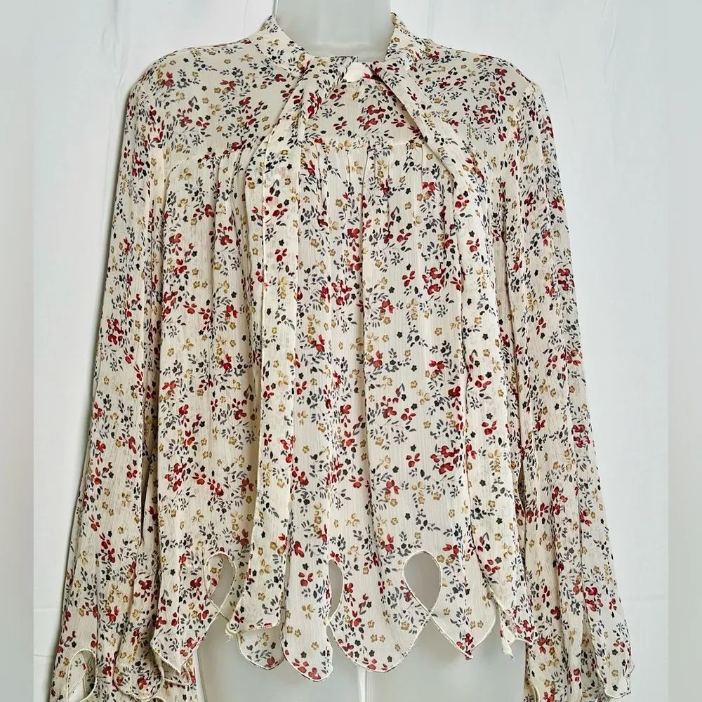 Floral Print Women's Blouse - Image 2
