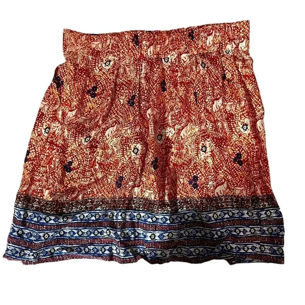 CAbi  #784  Bella Batik Boho Tribal Mini Skirt‎ Size Medium - Image 5