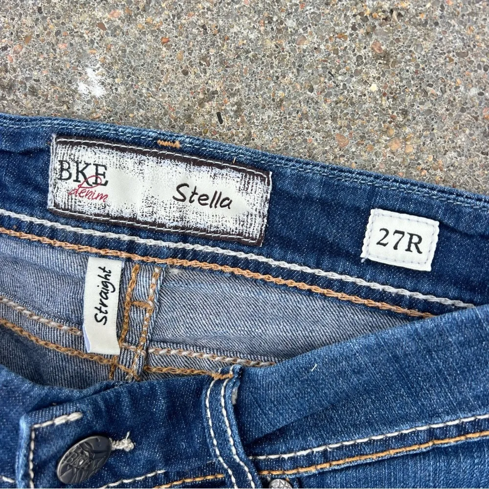 Buckle BKE Stella 27R Straight stretch Blue Denim Jeans bK17164R - Image 4
