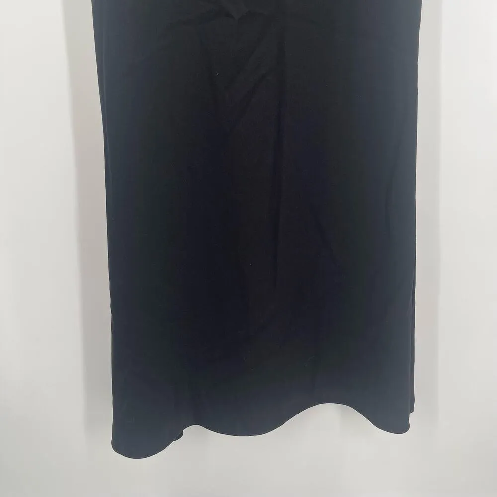 MSK Dress Size Small Maxi Formal Gown Black Evening Off the Shoulder Ruffle Prom - Image 13