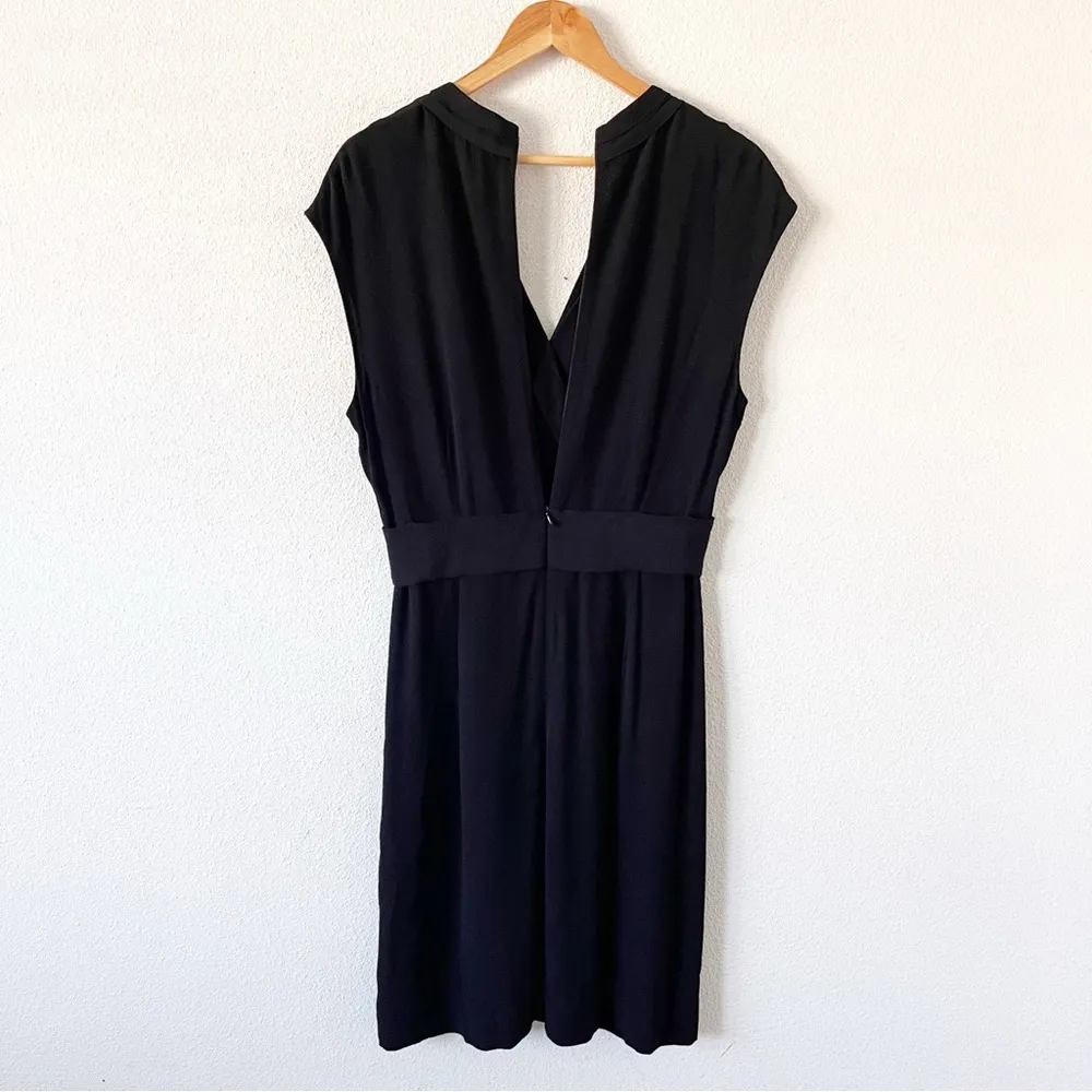 Kate Spade V-Neck Bow Tie Accent Sleeveless Dress in Black - Image 9