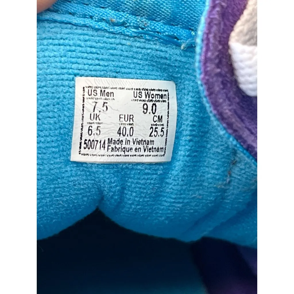 Vans unisex Sk8 Hi Purple Green Checkerboard Sneaker Sz 9 SKU 8997 - Image 6