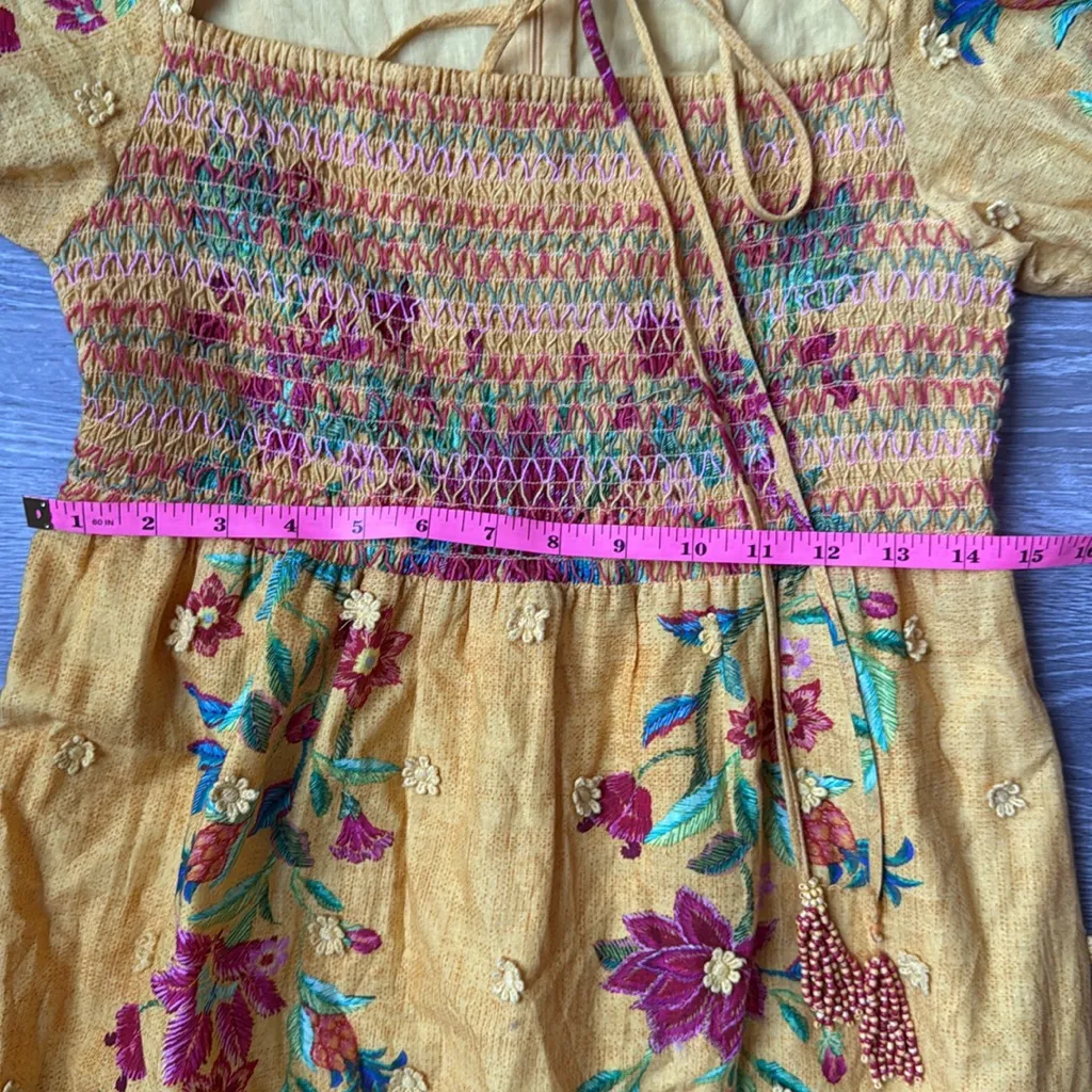 FARM RIO Flower Dream Floral Smocked Puff Sleeve Maxi Dress - Image 11