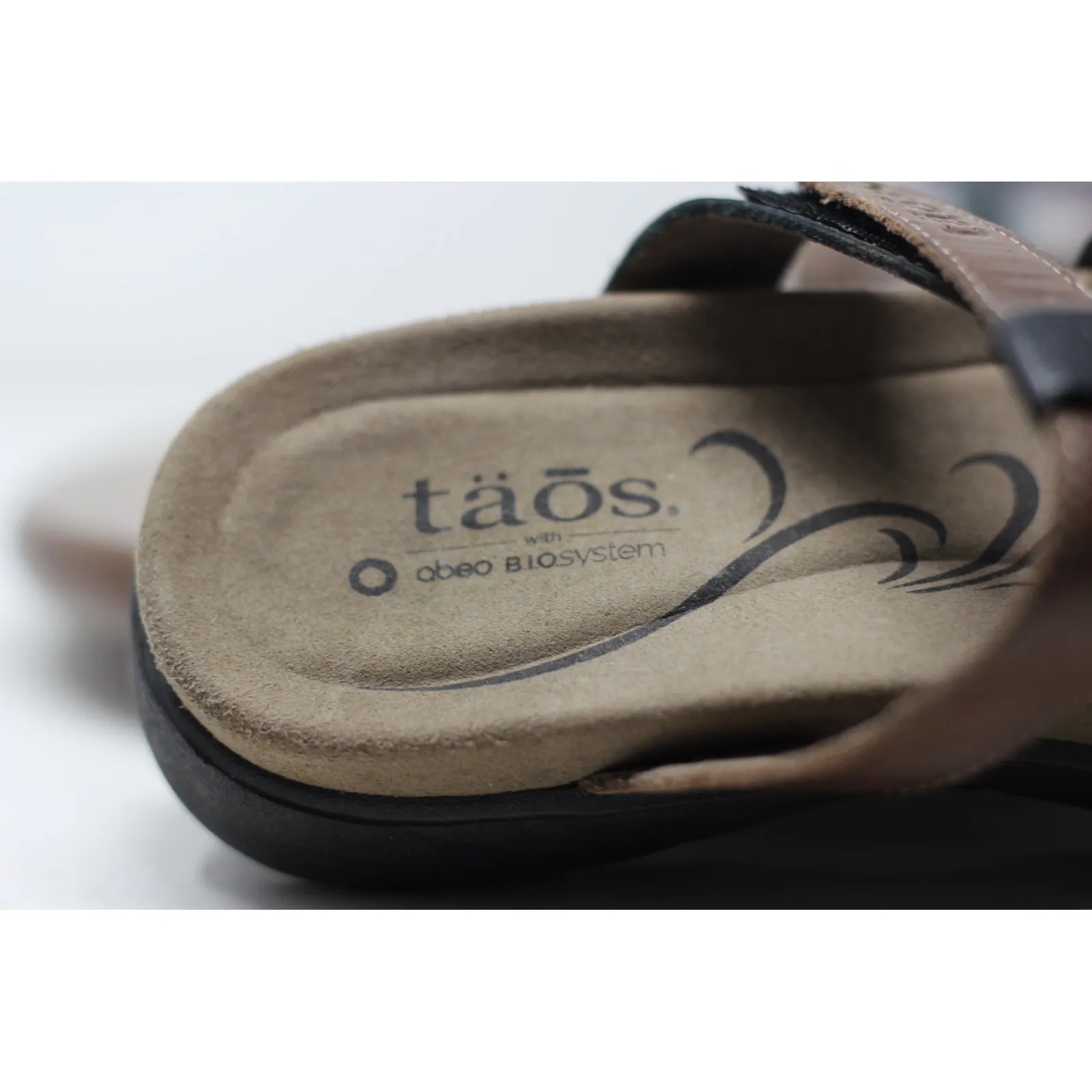 Taos Prize 4 Leather Sandals Comfort‎ Strappy Embellished Details US 6 EU 37 Brown - Image 11