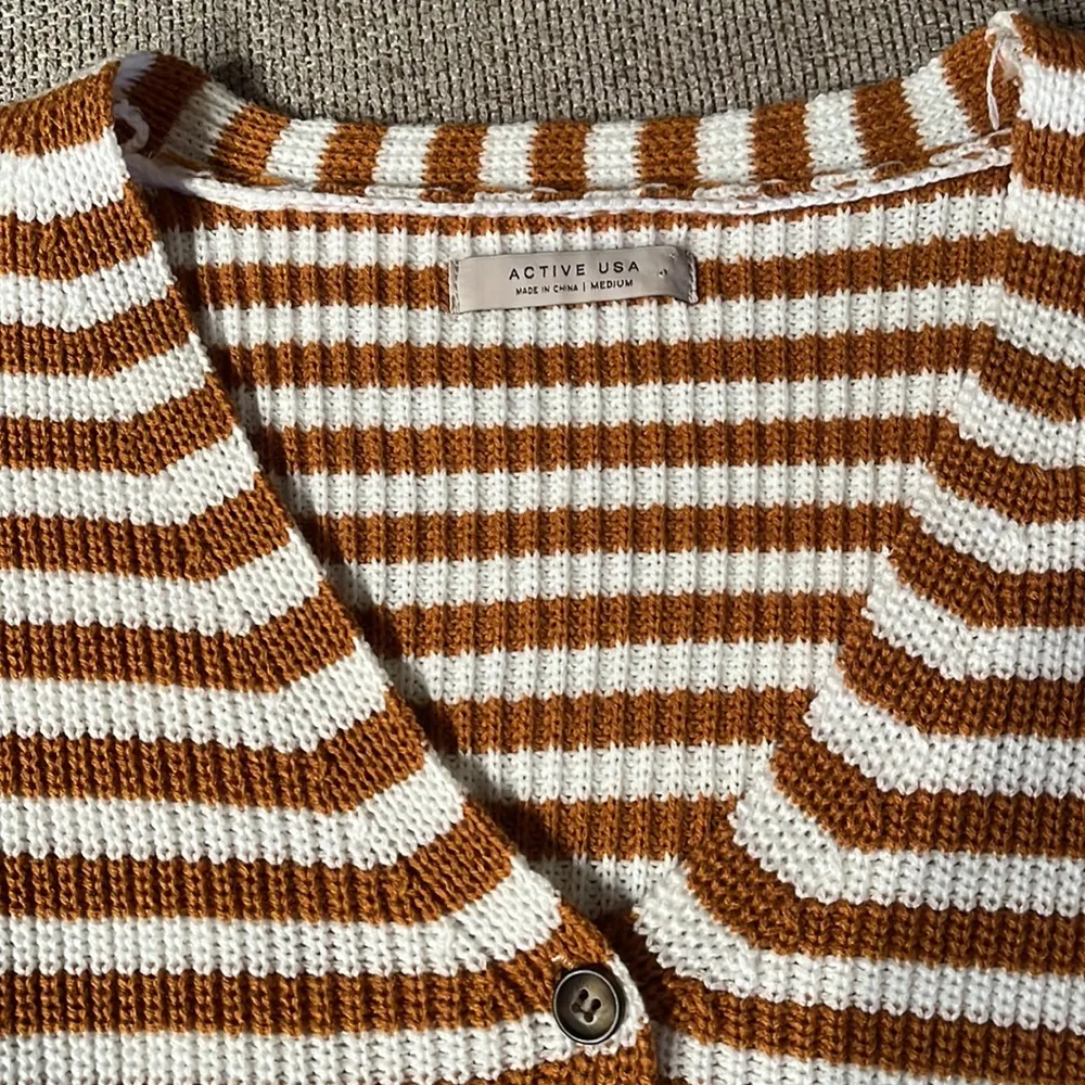 Mustard striped sweater - Image 3