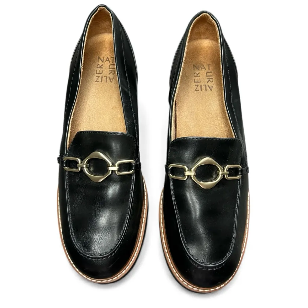 Naturalizer Black Dylan Chunky Loafers lug sole Size 9 preppy academia - Image 2