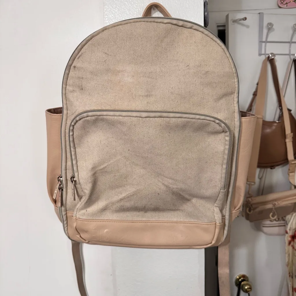 Beis The Travel Backpack in Beige - Image 4