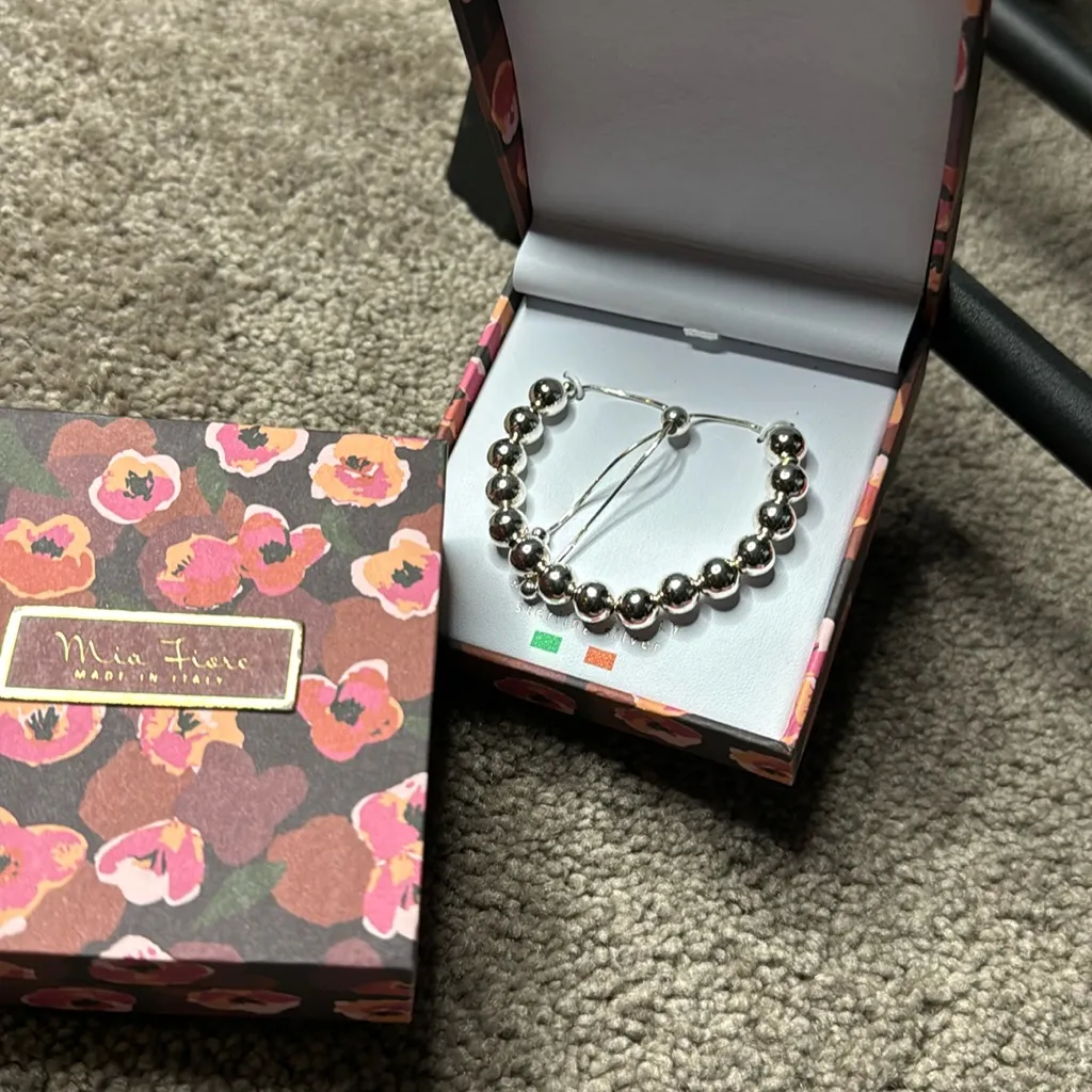 Mia Fiore Sterling Silver Beaded Bracelet - Image 2