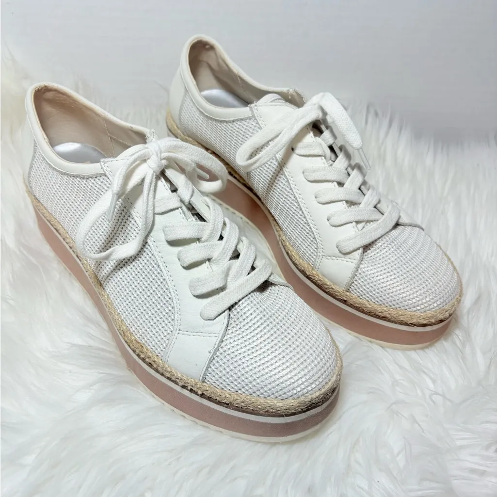 DOLCE VITA Telah White Mesh Platform Shoes Size 9 - Image 4