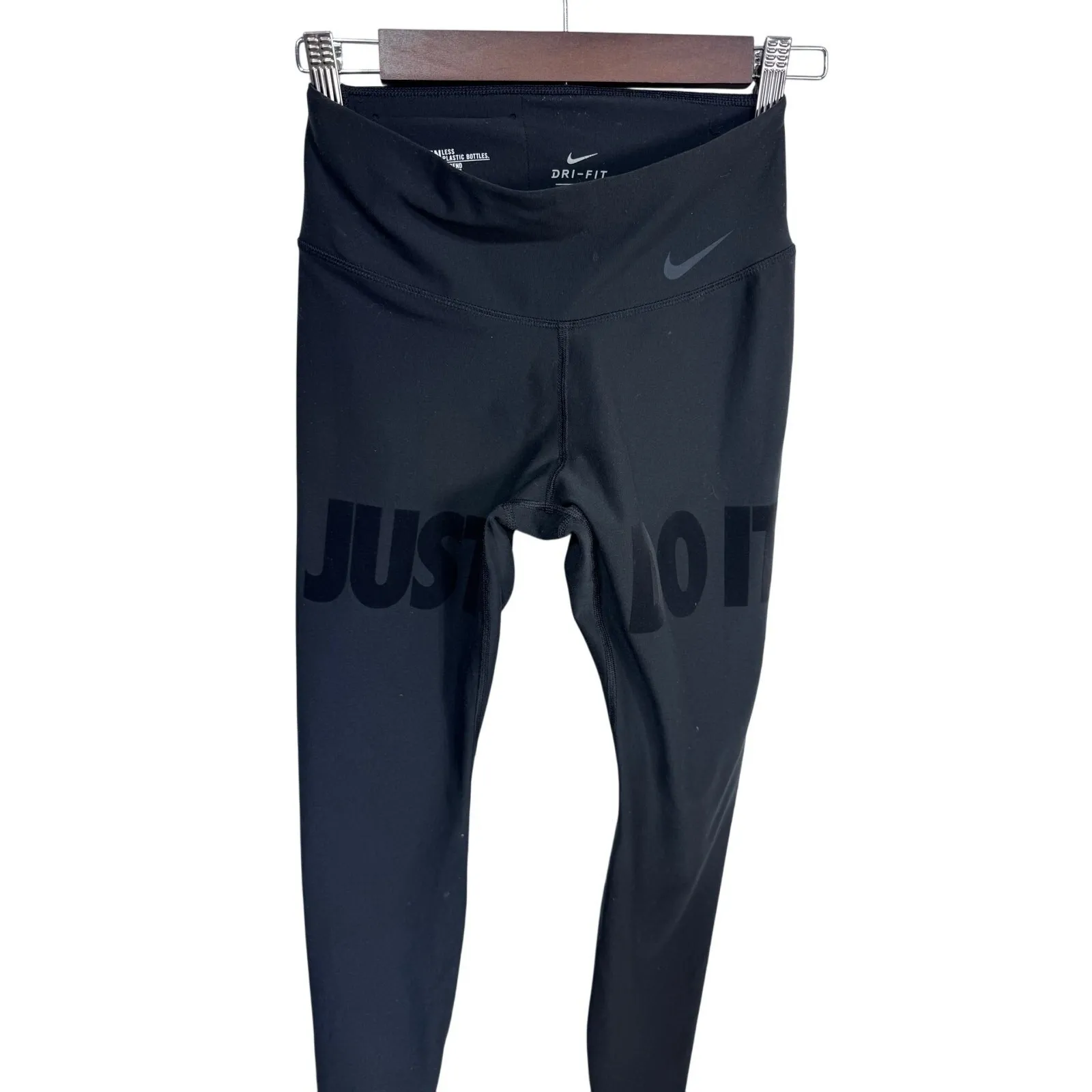 Nike Dri-FIT Legend Pant Just Do It Leggings Women's XS Black‎ Athletic Gym - Image 3
