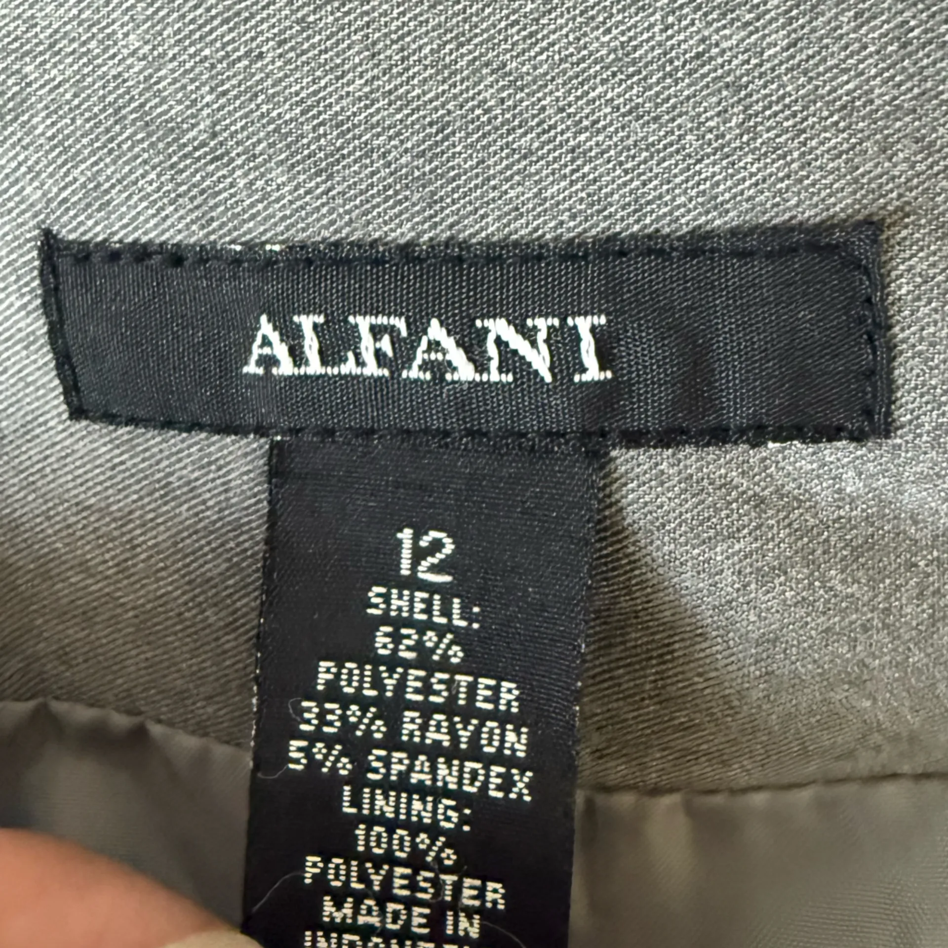 Alfani Classic Gray Pencil Skirt Size 12 - Image 7