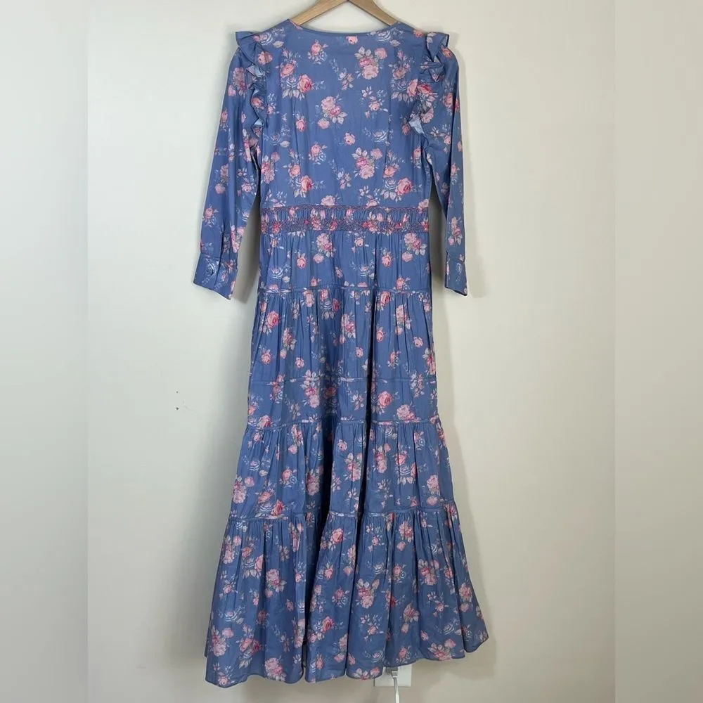 LoveShackFancy‎ Floral Maxi Dress Tiered Sundress - Image 4