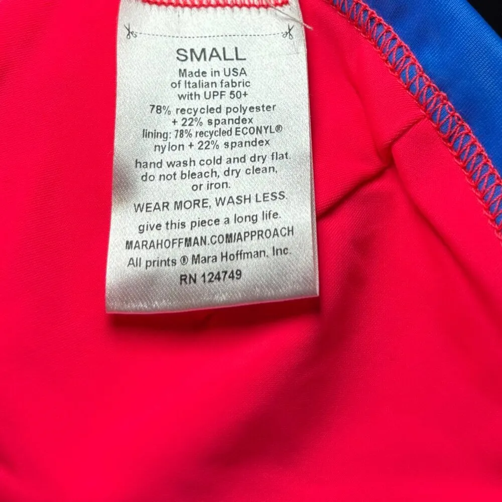 Mara Hoffman Womens Astrid Blue Multi bikini top in a chapiteau print Swim S - Image 8