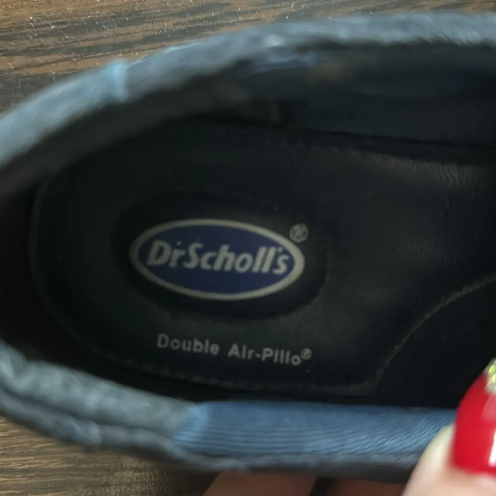 Dr.Scholl’s Suede Double Air-Pillo Shoes Blue 8 - Image 6