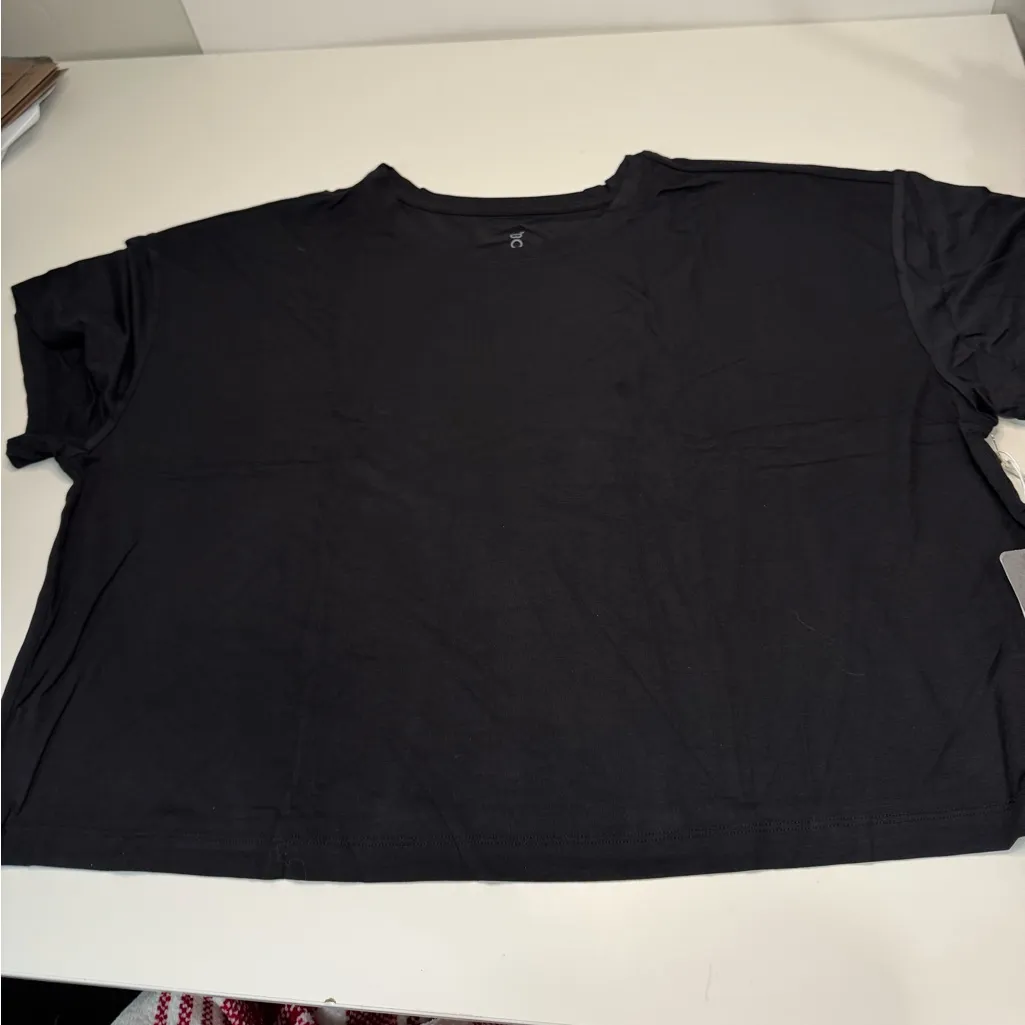 Boody Black Downtime Crop Tee XL NWT - Image 5