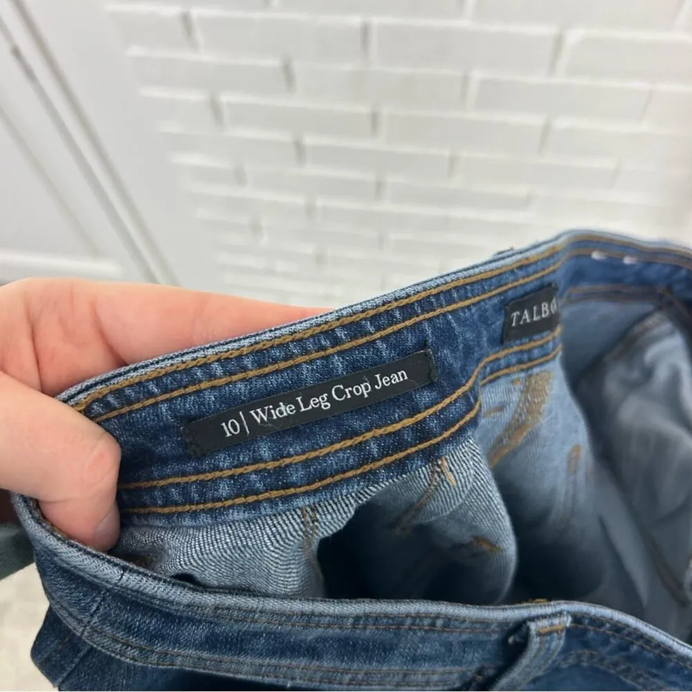 Talbots Wide Leg Crop Jeans Size 10 - Image 3