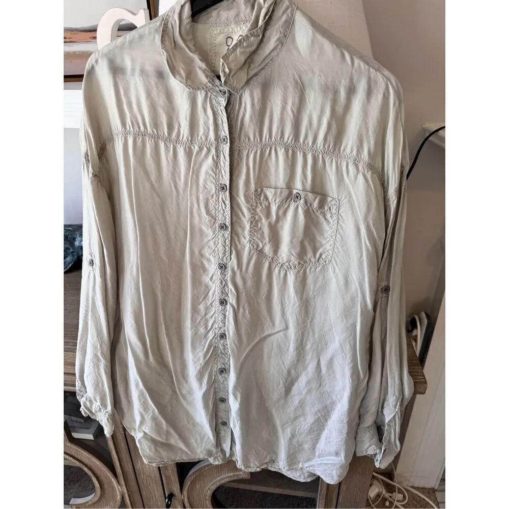 Johnny Was Pete & Greta Green Button Down Shirt Size Small - Image 6