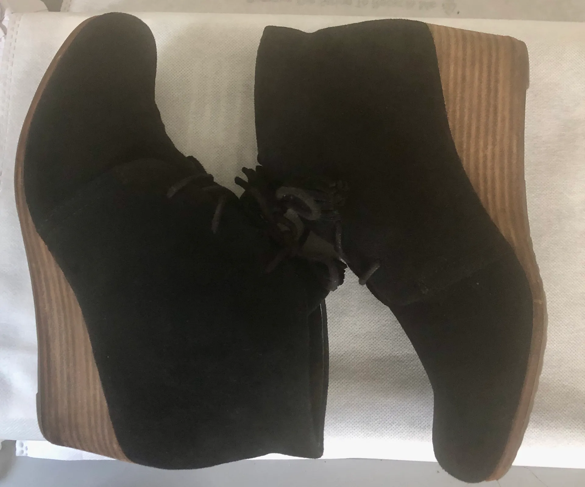 Dakota Black Faux Suede Ankle Booties - Image 7