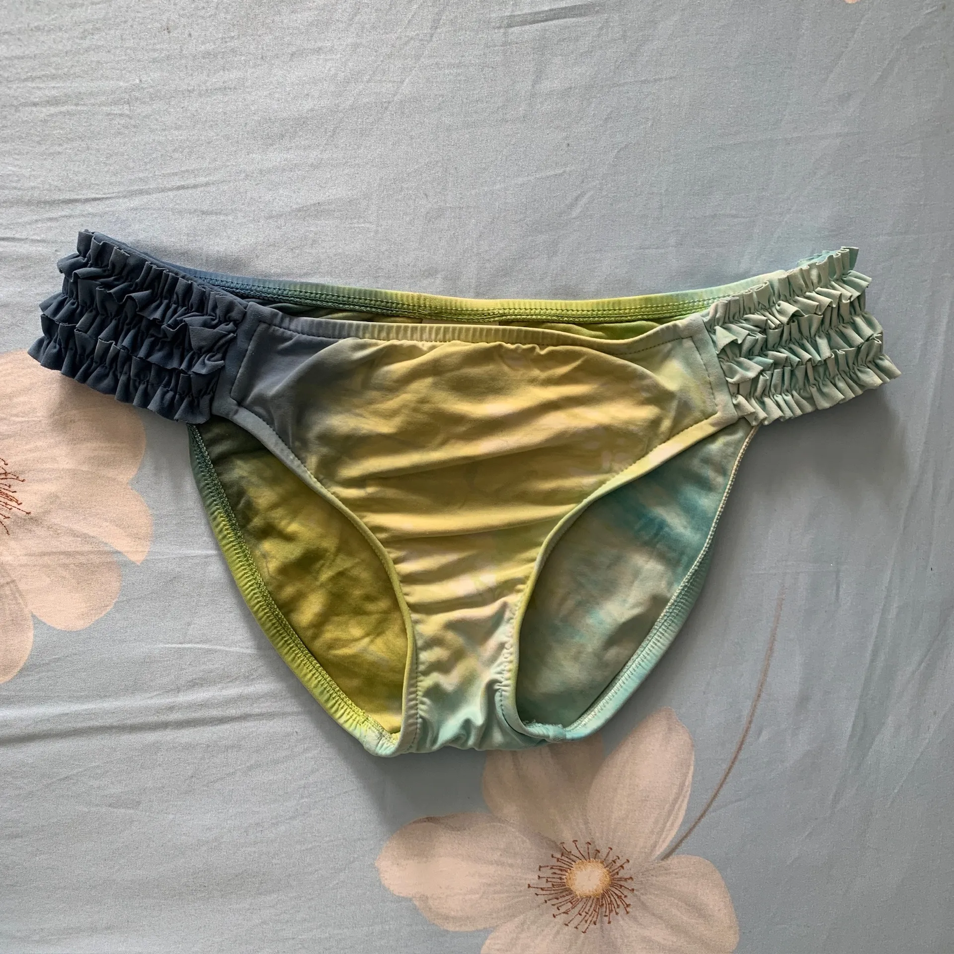 Lucky Brand Caribbean Crush Fern Tie Dye Tab Side Swimsuit Bikini Bottom - Image 5