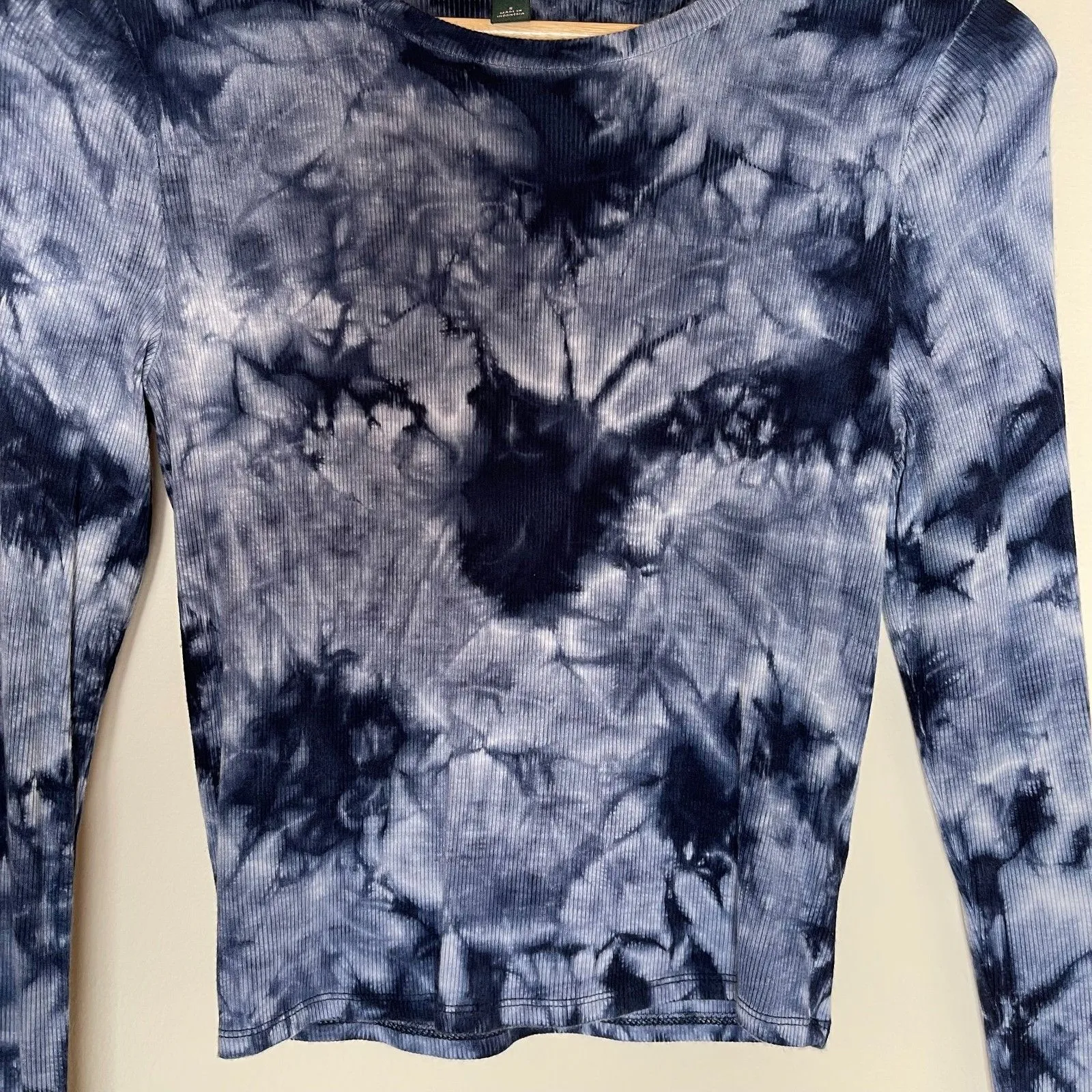 Wild Fable | Blue Tie Dye Long Sleeve Top | Small - Image 5