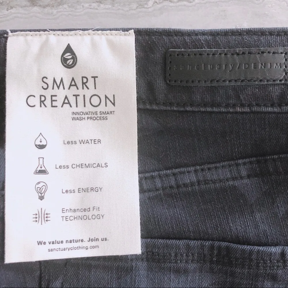 Anthropologie’s Sanctuary Camo Jeans Cotton Skinny Leg Black Size 28 NWT $89.00 - Image 10