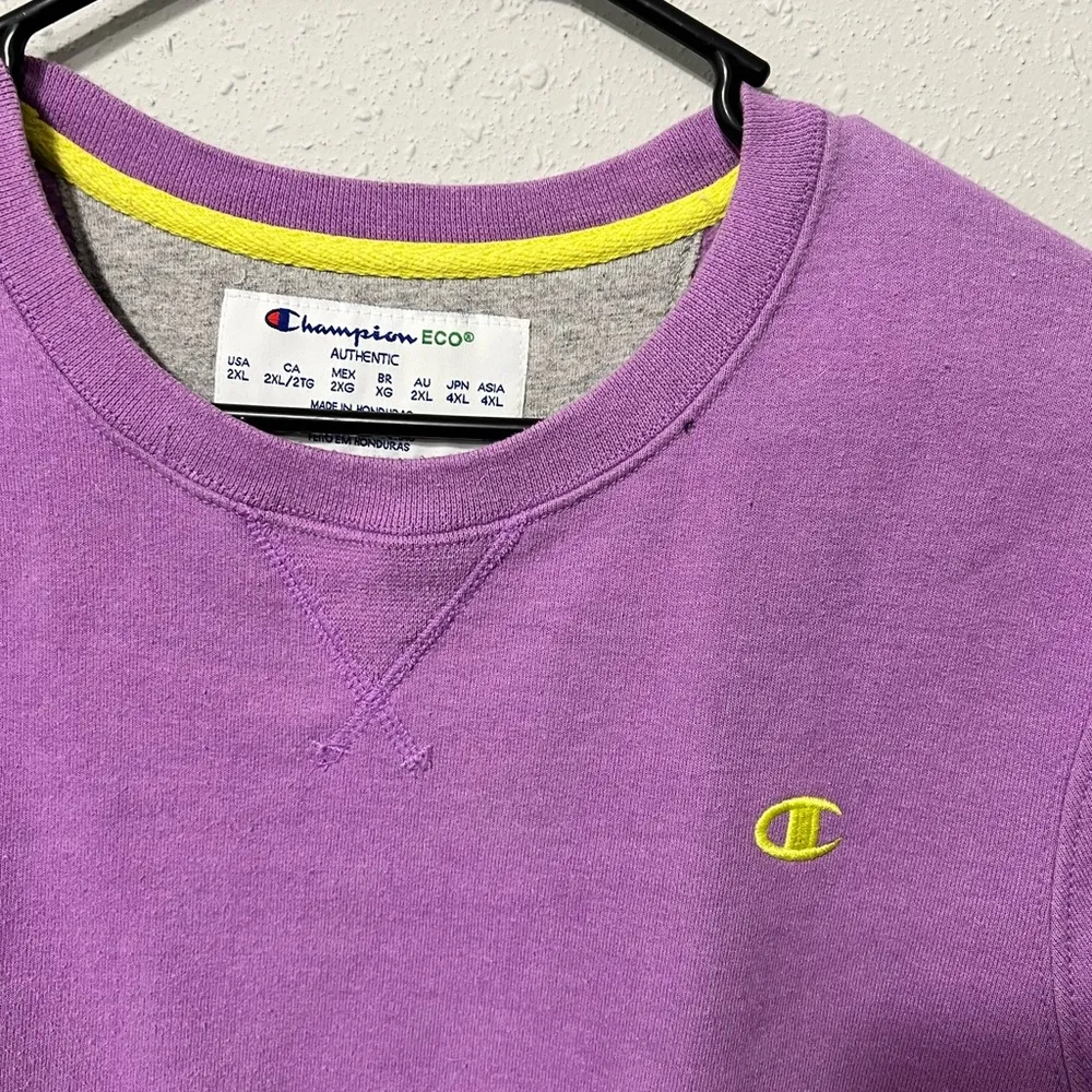 Champion Lavender Crewneck Sweatshirt - Image 2