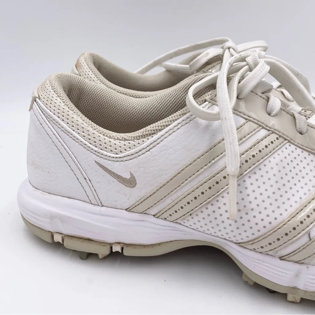 Nike Delight Golf Shoes Women's Size 9.5 Synthetic Leather White Birch Lace Up - Image 3