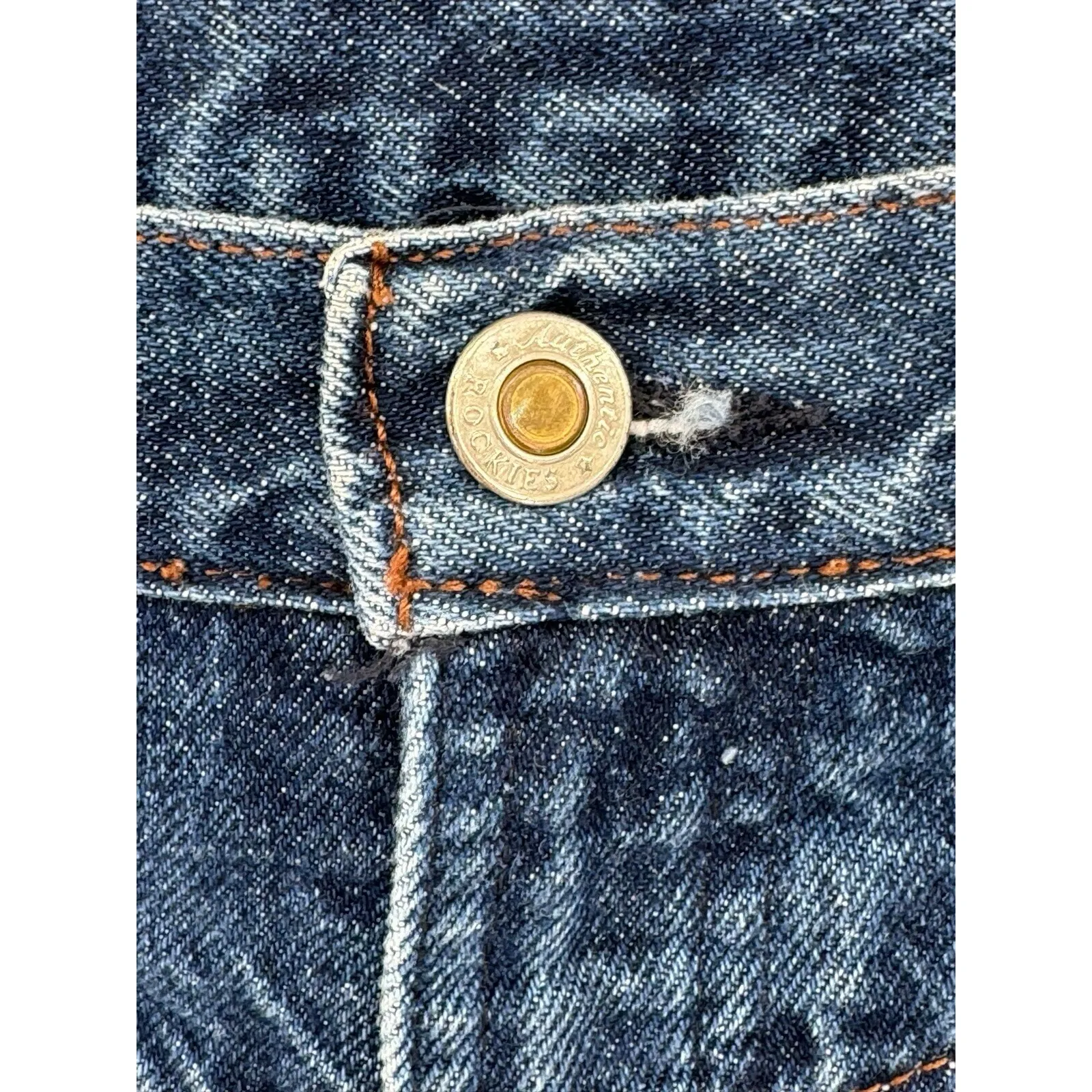 Vintage Rocky Mountain Jeans Women's 15/16 Mom 34X28 Bareback Blue Denim Western - Image 4