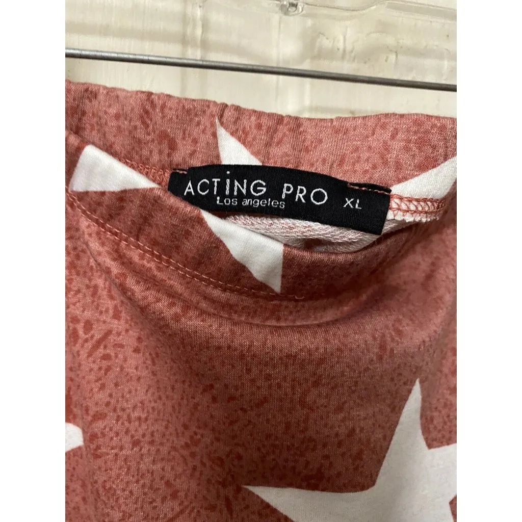 Womens Pencil Skirt Stretch material Acting Pro Size xl Red white Stars - Image 2