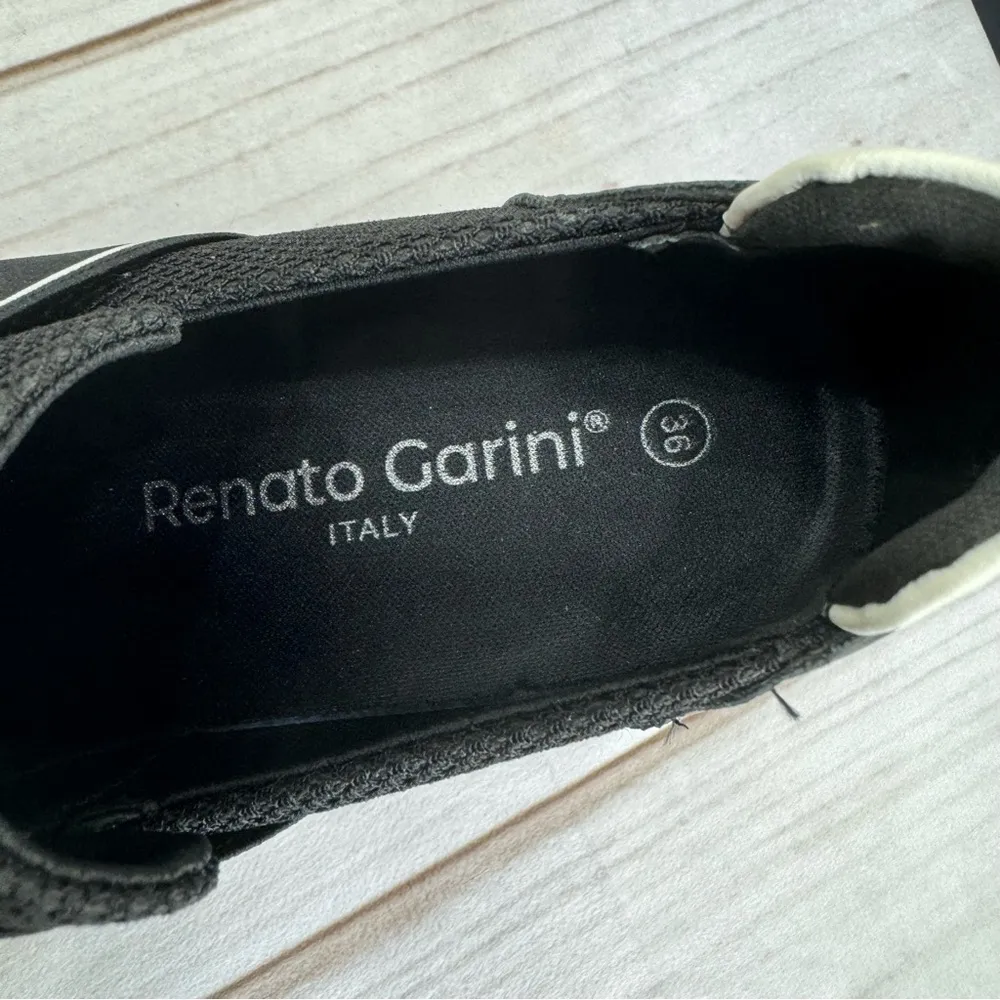 NEW Renato Garini Italy Midnight Moon Black Wedge Slip On Sneakers Size 36/5.5 - Image 4