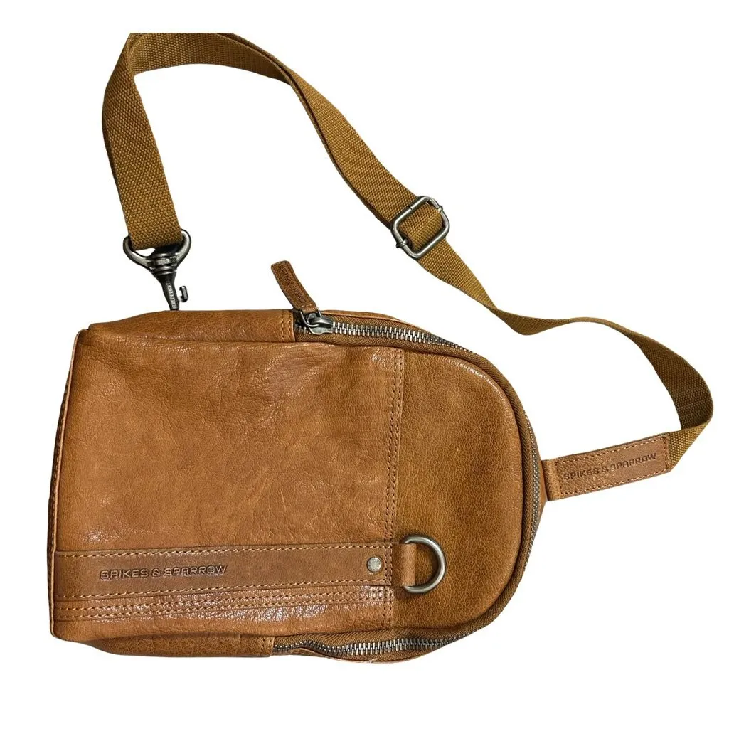 Anthropologie | Spikes & Sparrow 100% genuine Leather Sling Bag | Crossbody |🤎 Brown - Image 2