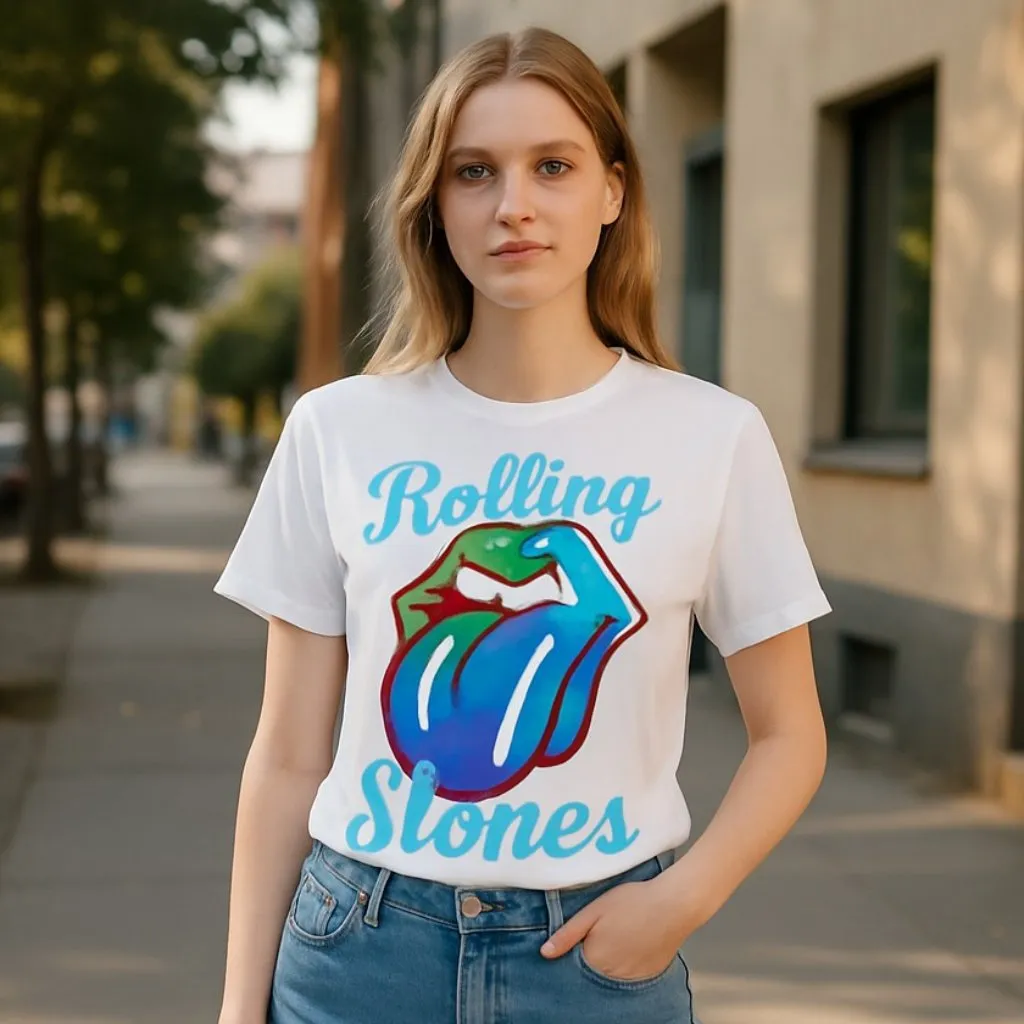 NWOT The Rolling Stone Tee White M - Image 2