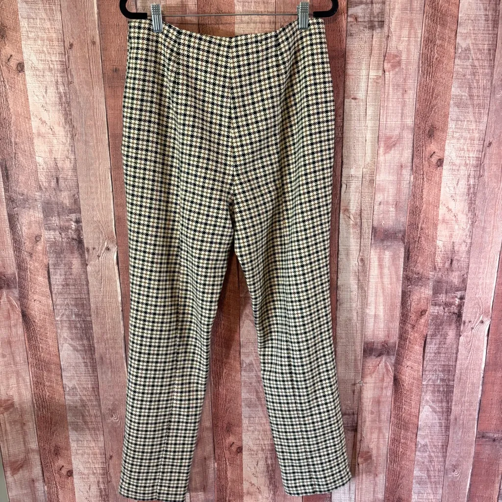 Who What Wear  Black‎ And White Houndstooth Print Pull On Pants Size 12 - Image 2