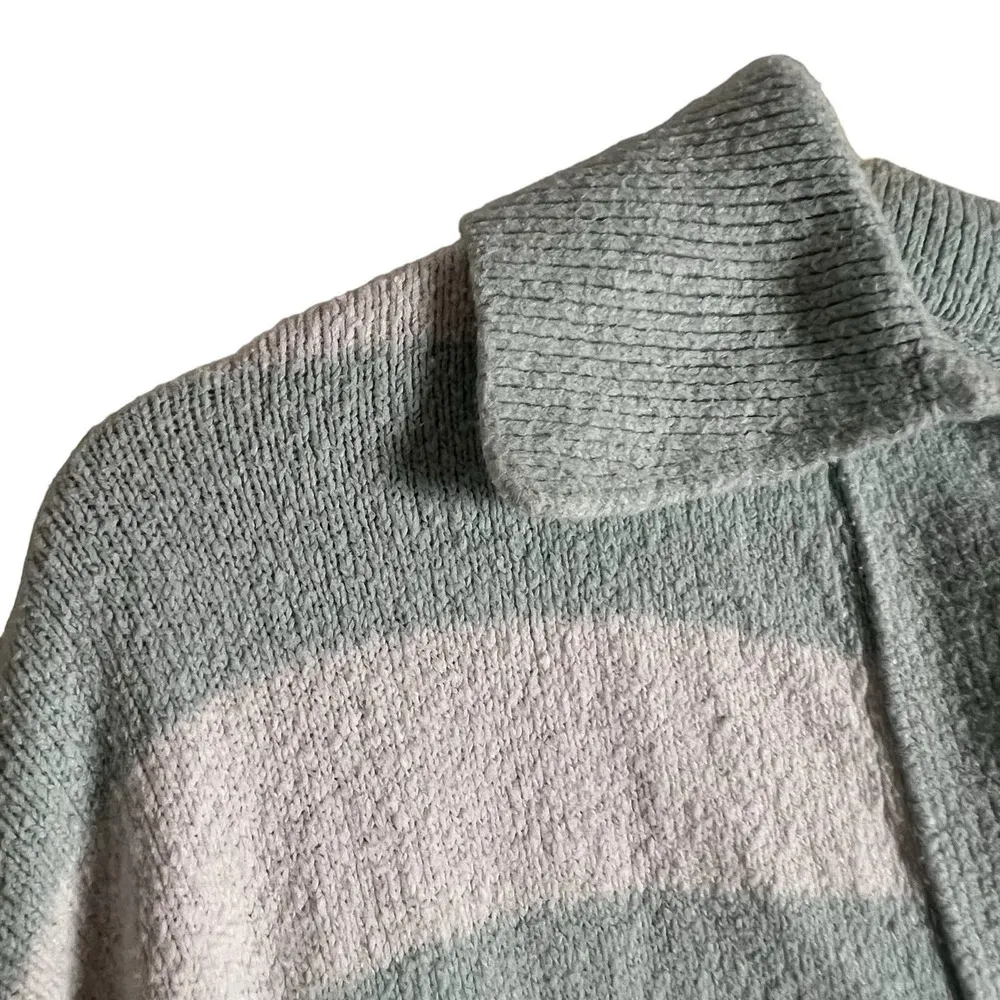 Tanya Taylor Maise Blue White Stripe Collared Pullover Sweater XS - Image 5