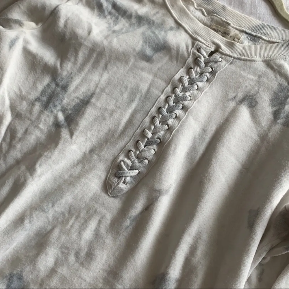 Lace Up Tie Dye Sweatshirt - Image 3