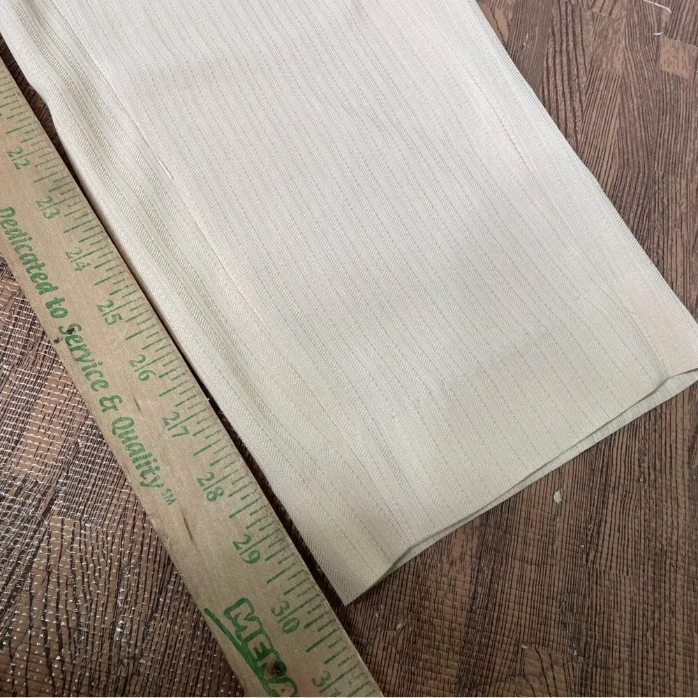 Vtg Giorgio Armani‎ Pants Italy Taupe Straight Leg Trousers Bow Pants 27X30 - Image 10