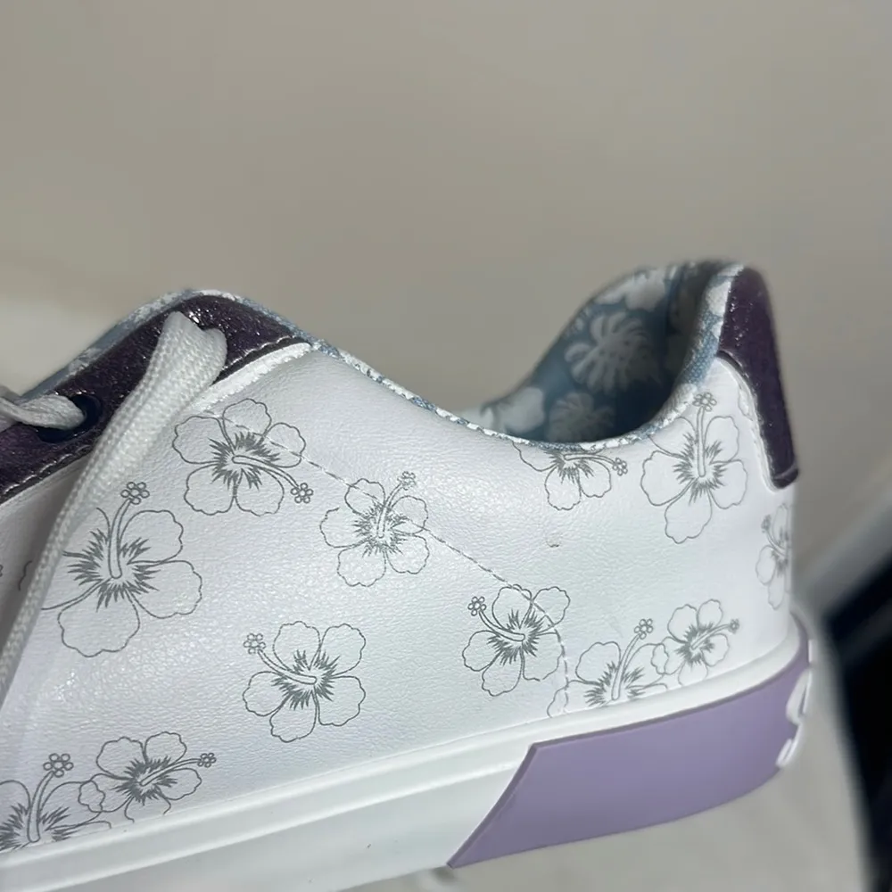 Disney LILO & Stitch White and Purple Chunky Sole Sneakers Size 9.5 - Image 8