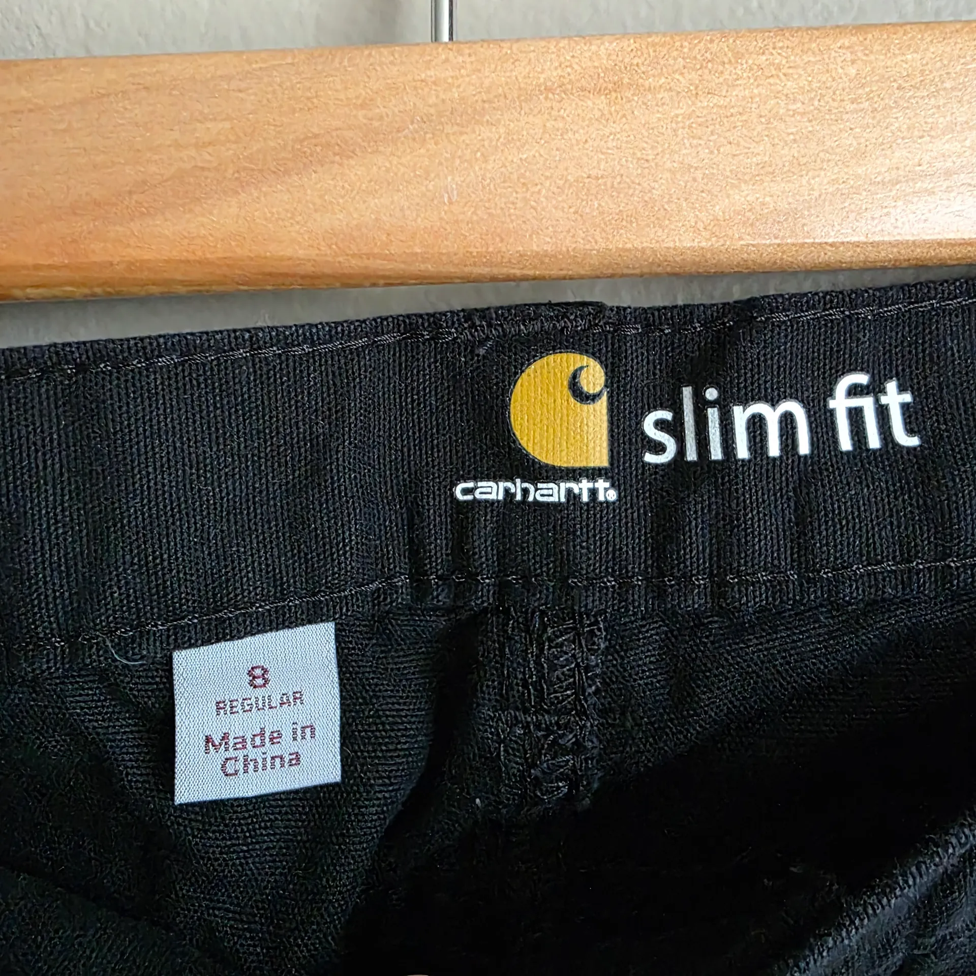 Carhartt Women's Slim Fit Black Crawford Skinny Leg Work Pants Jeans Size 8 - Image 3