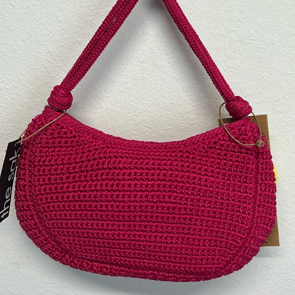 The Sak 💖🍓 Gorgeous “Josie” Shoulder Bag in Fuchsia Pink! W/ Charms 🍋🍉 - Image 6