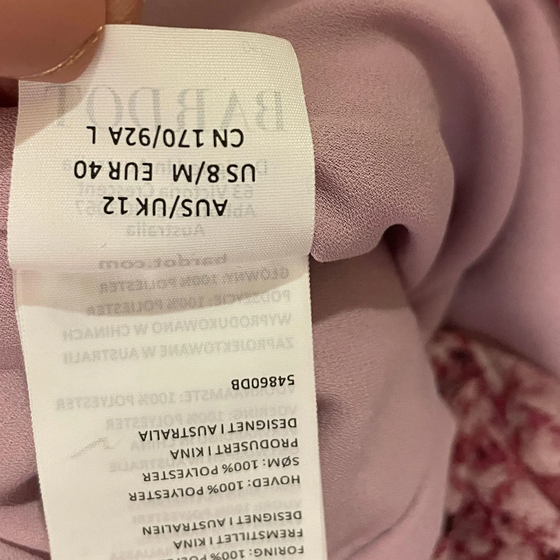 Bardot Charlotte Floral Ruched Crepe Bodycon Dress Pink Haze  8 / M - Image 15