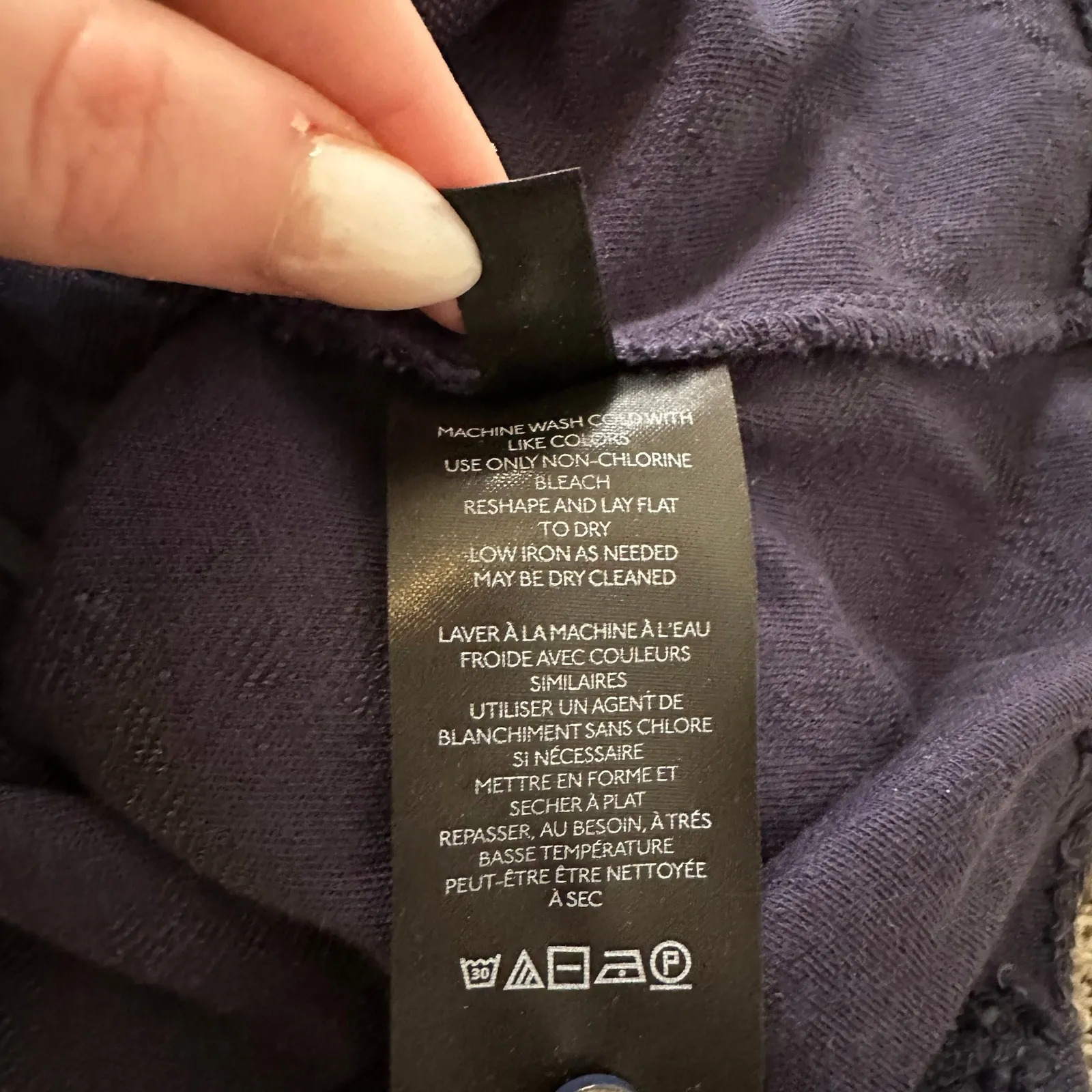 Anthropologie navy blue textured sleeveless tank top size M - Image 7