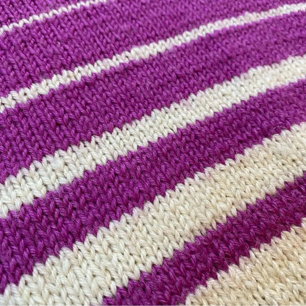 Vintage Handmade Striped Knit Sweater Size undefined - Image 5